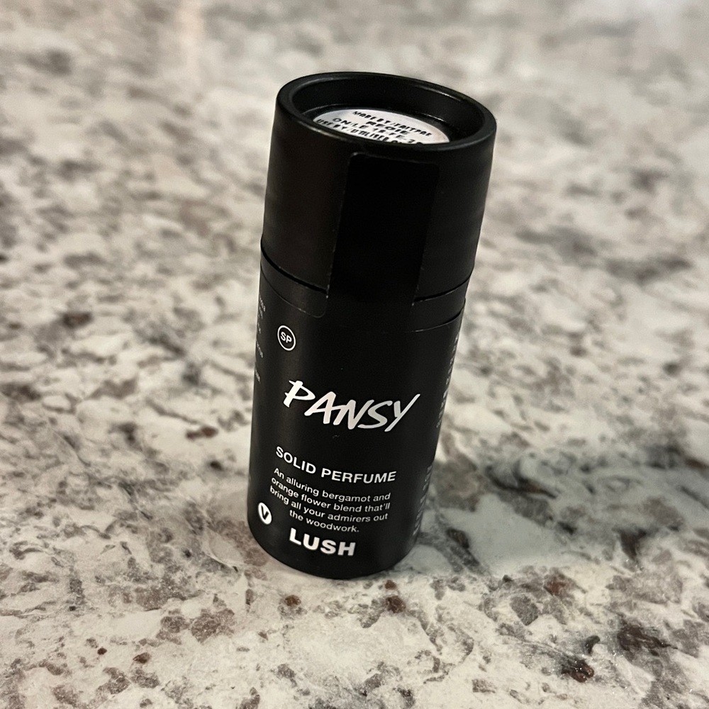 Lush Pansy Solid Perfume - Elegant Black unopened